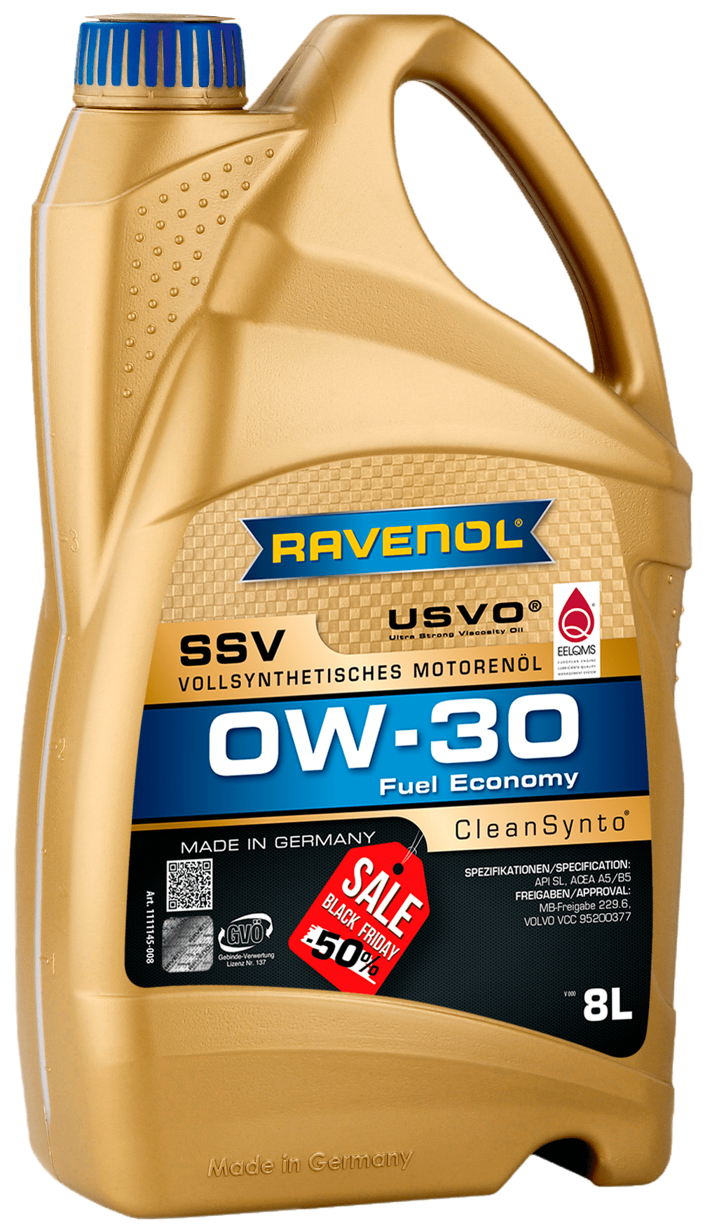 Mator moyi RAVENOL SSV Fuel Economy 0W-30